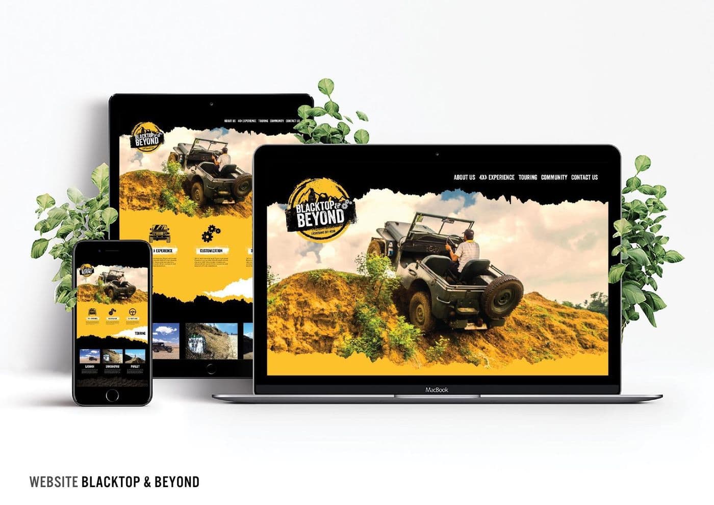 A recruitment platform dashboard shown across desktop and mobile screens